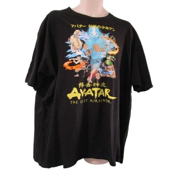 Nickelodeon Avatar The Last Airbender Black Graphic Tee 2X - Picture 7 of 9